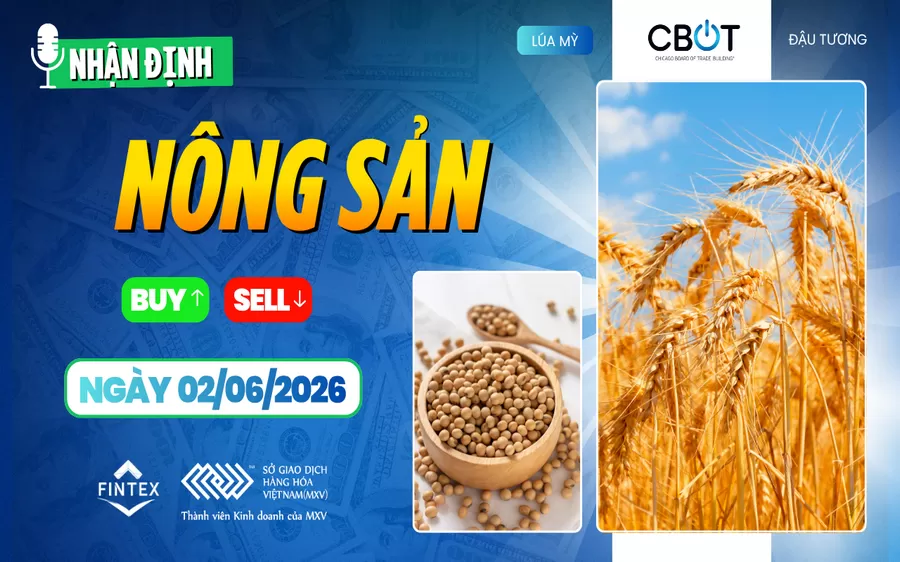 NHẬN ĐỊNH THỊ TRƯỜNG NÔNG SẢN NGÀY 02/06/2026